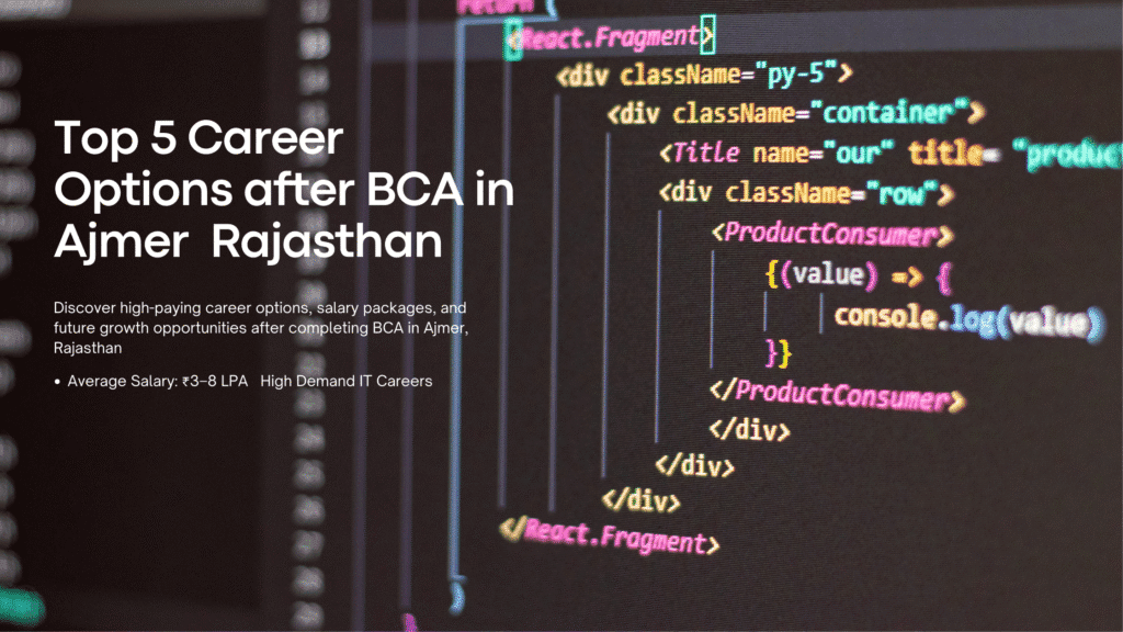 BCA Admission 2026-27 Ajmer