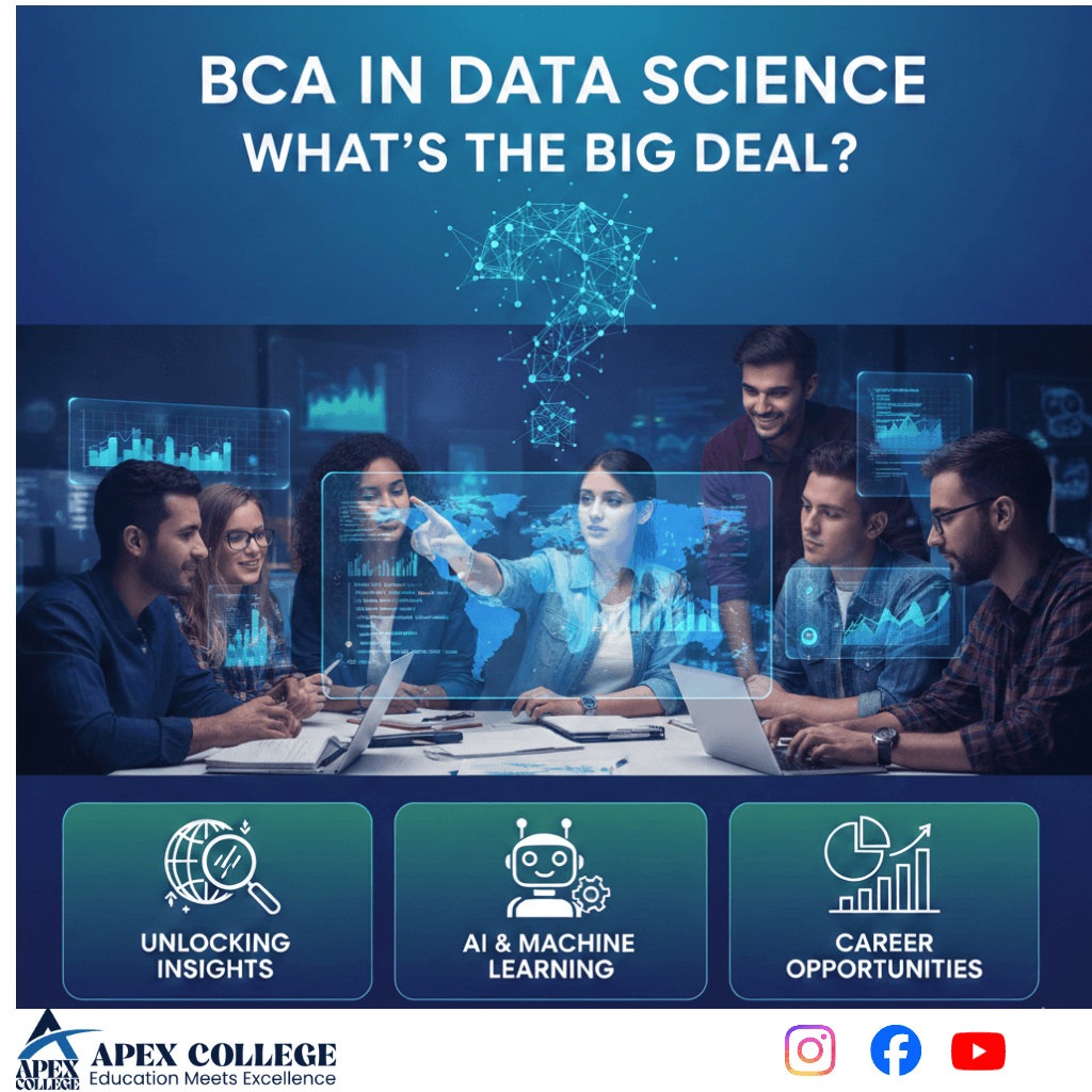 BCA Data Science student at Apex College Ajmer.